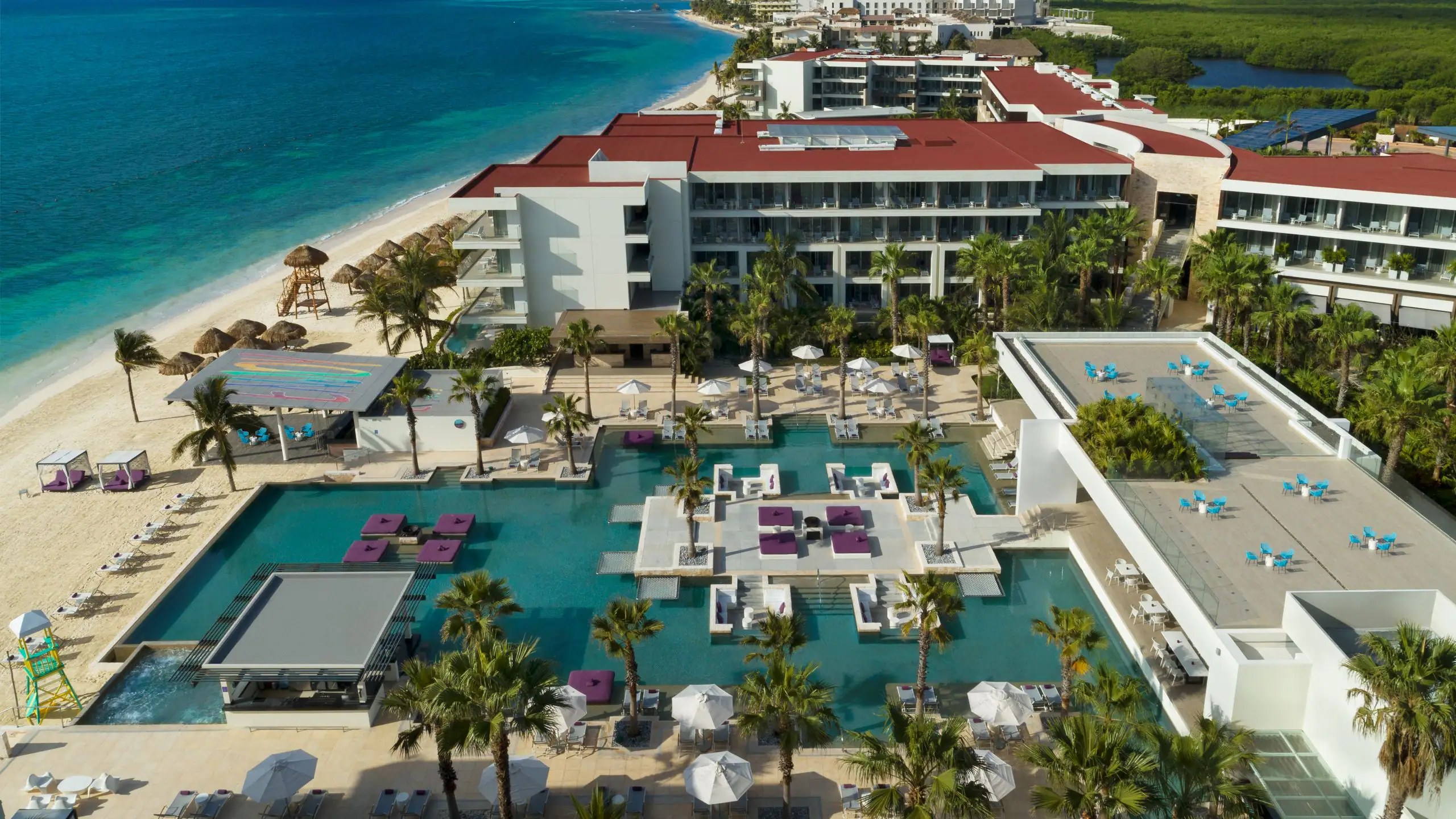 Breathless Riviera Cancun adults-only all-inclusive resort with lively pools and entertainment in Riviera Cancun, Mexico.