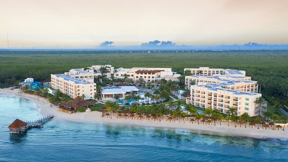 Hyatt Ziva Riviera Cancun all-inclusive resort with pools, water features, and family-friendly amenities near Cancun.