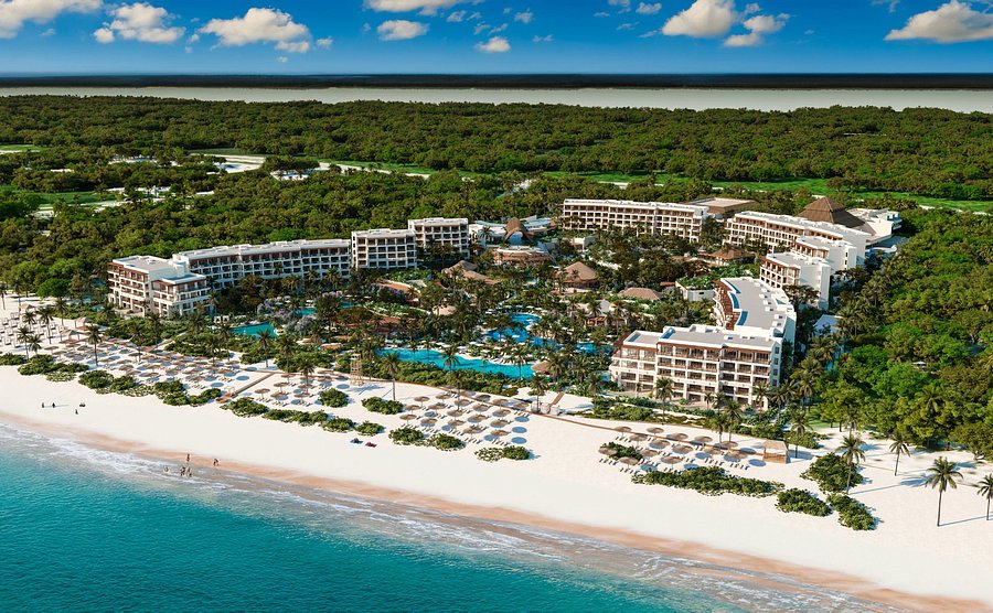 Secrets Playa Blanca Costa Mujeres adults-only luxury all-inclusive resort with beachfront pools and upscale accommodations.
