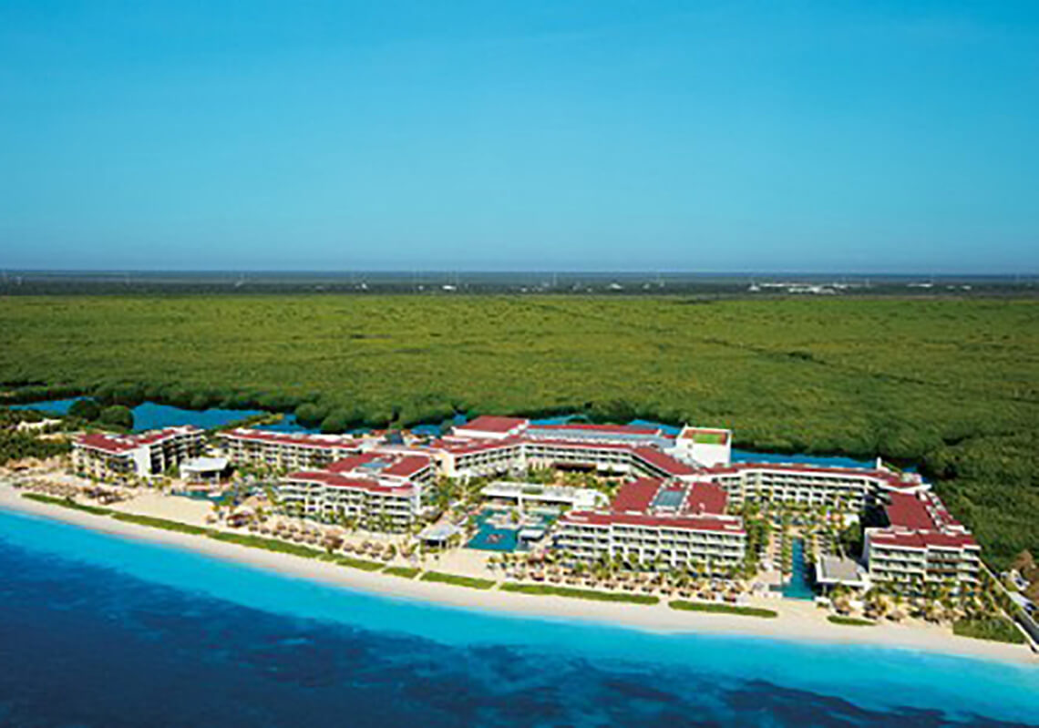 Secrets Riviera Cancun adults-only all-inclusive resort with luxury suites and beachfront amenities in Riviera Cancun.